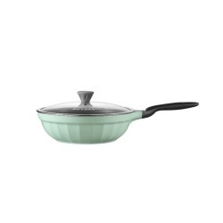 BUYDEEM Cast Aluminum Nonstick Frying Pan 30 cm, model CP102, color Cozy Greenish
