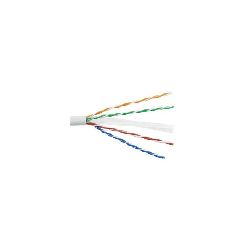 PremiumCord kabel UTP Cat6 4x2, lanko, AWG24/7, čistá měď , 305m box, plášť PVC, šedá