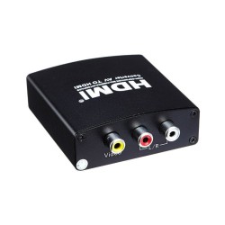 PremiumCord převodník AV kompozitního signálu a stereo zvuku na HDMI 1080P KHCON26