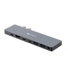 CANYON replikátor portů DS-8, 8 portů, 1*Type C PD100W+2*Type C data+2*HDMI+2*USB3.0+1*Audio. Input 100-240V