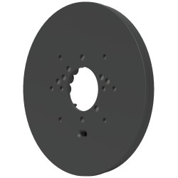 Ubiquiti Gang Box Mounting Plate 4 Octagon, 3.5 Round, 4 Square, Single, 4 Round, and European, black