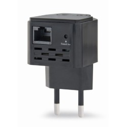 Gembird Wi-Fi repeater / extendér, 300 Mbps, čierny