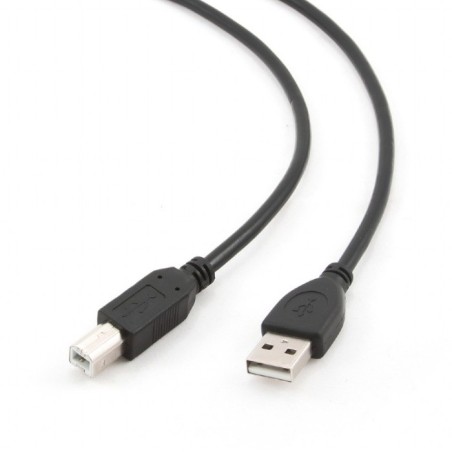Gembird kábel USB 2.0 AM na USB 2.0 BM, prémiový, 1m, čierny