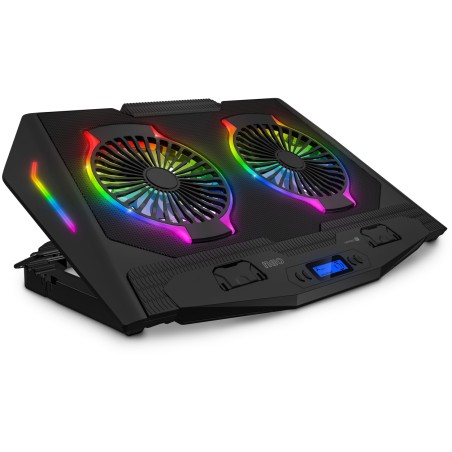 CONNECT IT NEO RGB chladicí podložka pod notebook, ČERNÁ