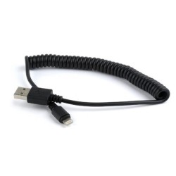 GEMBIRD Kabel USB A Male/Lightning Male, 1,5m, černý, kroucený