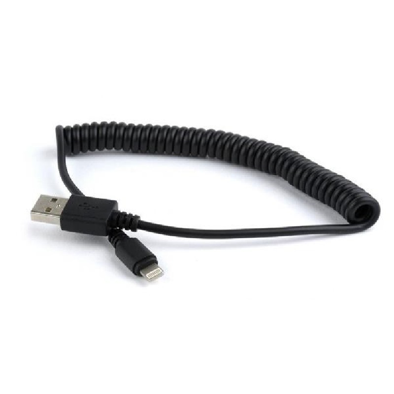 GEMBIRD Kabel USB A Male/Lightning Male, 1,5m, černý, kroucený
