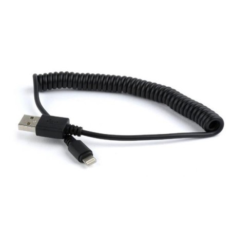 GEMBIRD Kabel USB A Male/Lightning Male, 1,5m, černý, kroucený