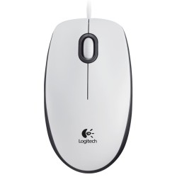 Logitech Corded Mouse M100 WHITE - EMEA