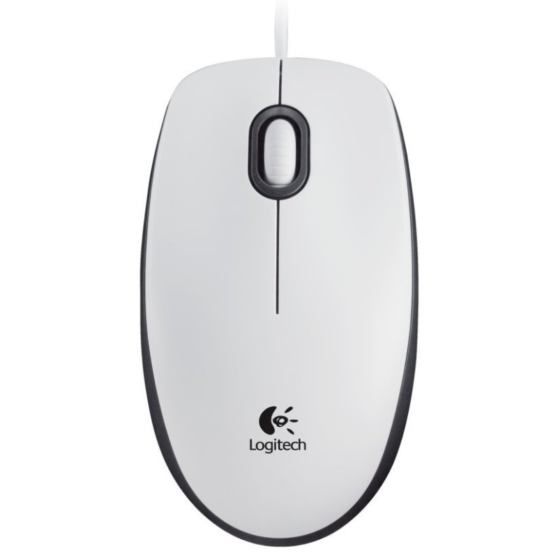 Logitech Corded Mouse M100 WHITE - EMEA