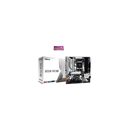 ASRock MB Sc AM5 B650M PRO RS, AMD B650, 4xDDR5, 1xDP, 1xHDMI, mATX