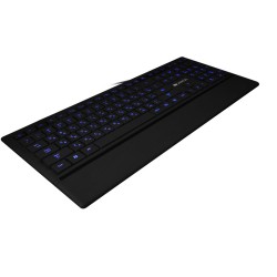 CANYON podsvícená pogumovaná USB klávesnice, tenká, multimediální, CZ/SK layout