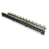 19" modulární stíněný patch panel XtendLan 24port, černý