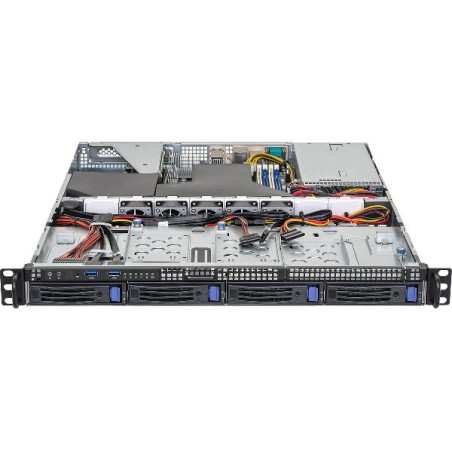 ASRock Rack 1U server 1x AM4, X570, 4xDDR4 ECC, 4x SATA 3,5"HS, 2xM.2, PCIe4 x16, 2x 1Gb LAN, 2x 450W, IPMI