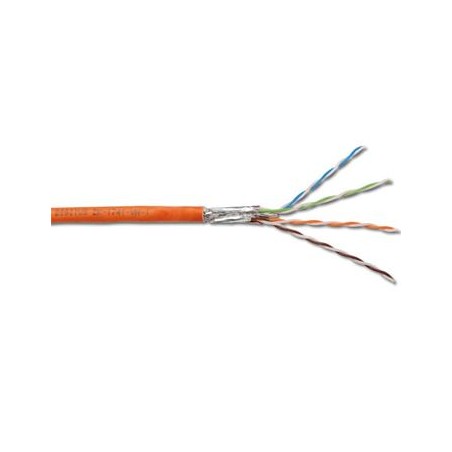 DIGITUS CAT 7, orange 100m ring, Twisted Pair PiMF Installation CableS/FTP, AWG 23/1, LSZH, 1000MHz
