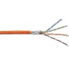 DIGITUS CAT 7, orange 100m ring, Twisted Pair PiMF Installation CableS/FTP, AWG 23/1, LSZH, 1000MHz