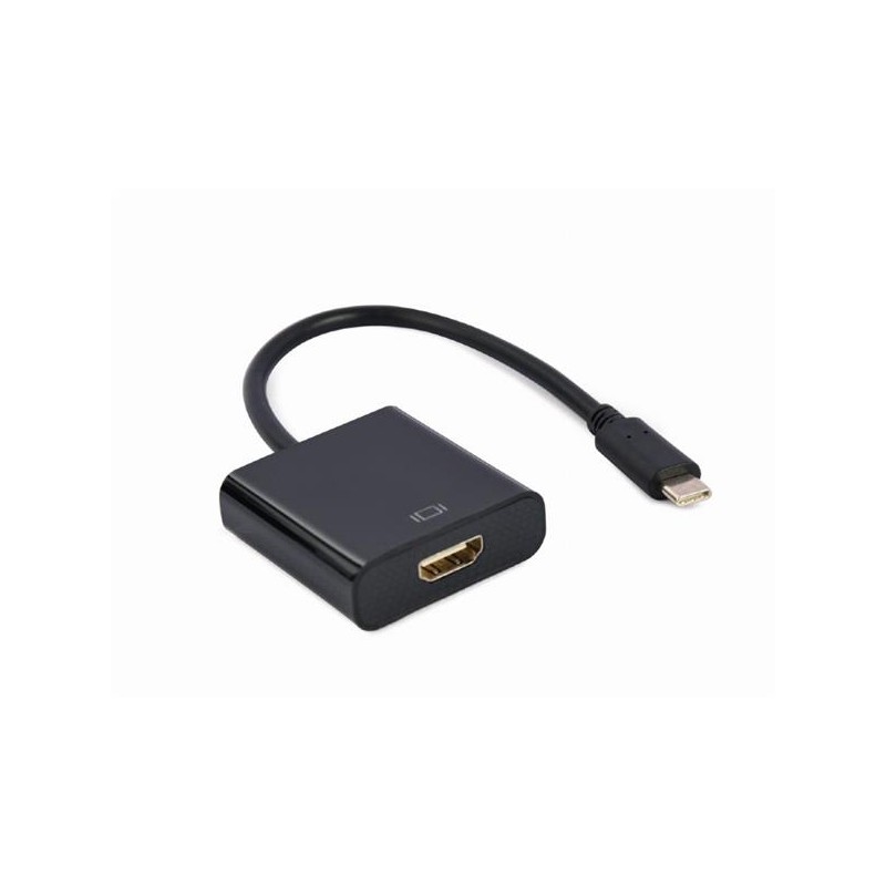 Gembird adaptér USB-C (M) na HDMI (F), 4K@60H, 0,15m kábel, čierny