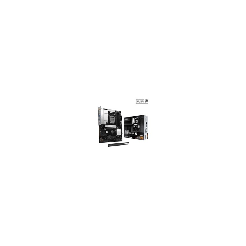 ASRock MB Sc AM5 B850 Rock WiFi 7, AMD B850, 4xDDR5, 1xHDMI, WiFi, mATX