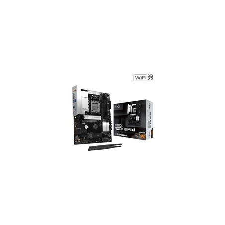 ASRock MB Sc AM5 B850 Rock WiFi 7, AMD B850, 4xDDR5, 1xHDMI, WiFi, mATX