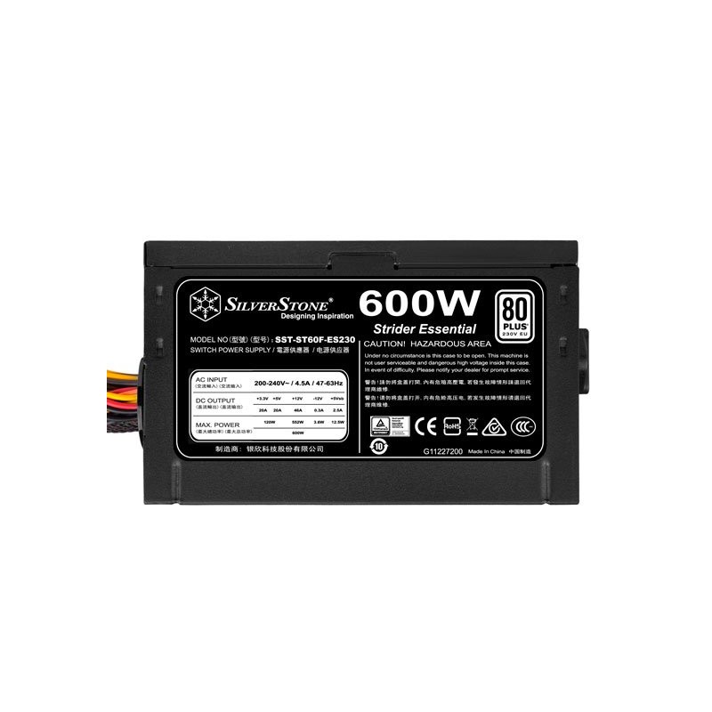 SilverStone 80 PLUS 230V EU 600W ATX zdroj