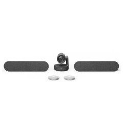 Logitech Rally Ultra-HD ConferenceCam, 2 white mic, 2 repro - BLACK - EMEA
