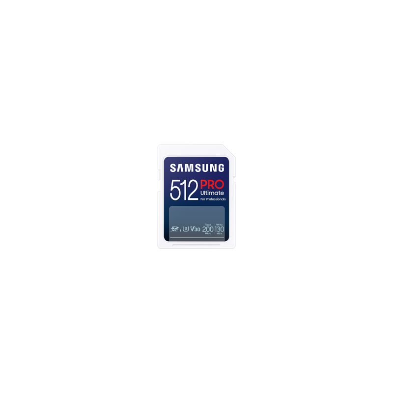 Samsung paměťová karta 512GB PRO ULTIMATE SDXC CL10 U3 V30 (č/z: až 200/130MB/s)