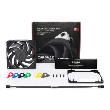 Noctua ventilátor NF-A12x25 PWM chromax.black.swap