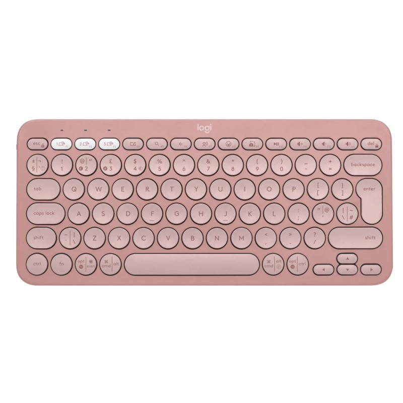 Logitech Pebble Keys 2 K380s - TONAL ROSE - US INT'L - BT - INTNL-973 - UNIVERSAL