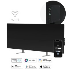 AENO GH4s Chytré Topení, infrared + konvekce, tvrzené sklo,LED displej, 700W, Černá