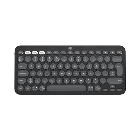 Logitech Pebble Keys 2 K380s - TONAL GRAPHITE - US INT'L - BT - INTNL-973 - UNIVERSAL