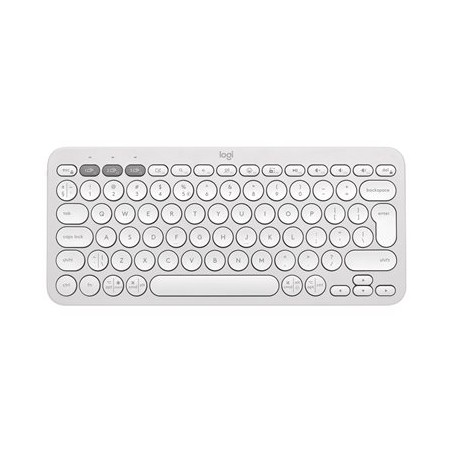 Logitech Pebble Keys 2 K380s - TONAL WHITE - US INT'L - BT - INTNL-973 - UNIVERSAL