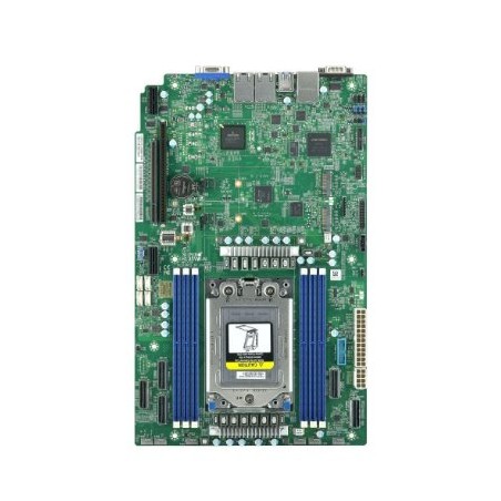 SUPERMICRO MB 1xSP6 (Epyc 8004), 6x DDR5, (3xMCIO Pcie5x8) (2xMCIOx8 Sata), 2xM.2, PCIe 5.0 (1x16 1x32) 2x1Gb,IPMI WIO