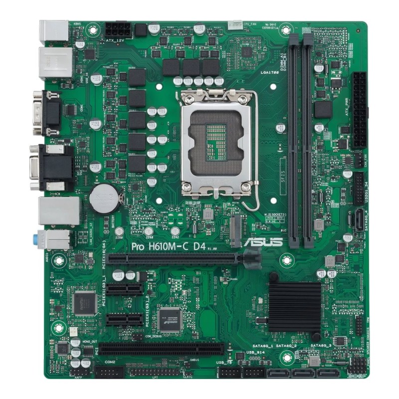 MB ASUS PRO H610M-C D4-CSM /LGA1700/2xDDR4/M.2/ HDMI/DP/D-Sub/mATX