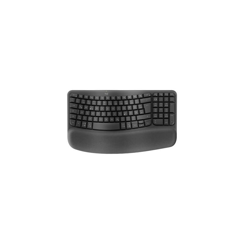 Logitech Wave Keys wireless ergonomic keyboard GRAPHITE - US INT'L - 2.4GHZ/BT