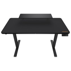 COUGAR stůl E-STAR 120 electric 1200 x 600 x 15, 720-1170mm, carbon design, monitor stand, pad, paměť nastavení 2 módy