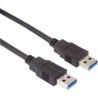 PremiumCord Kabel USB 3.0 Super-speed 5Gbps A-A, 9pin, 0,5m