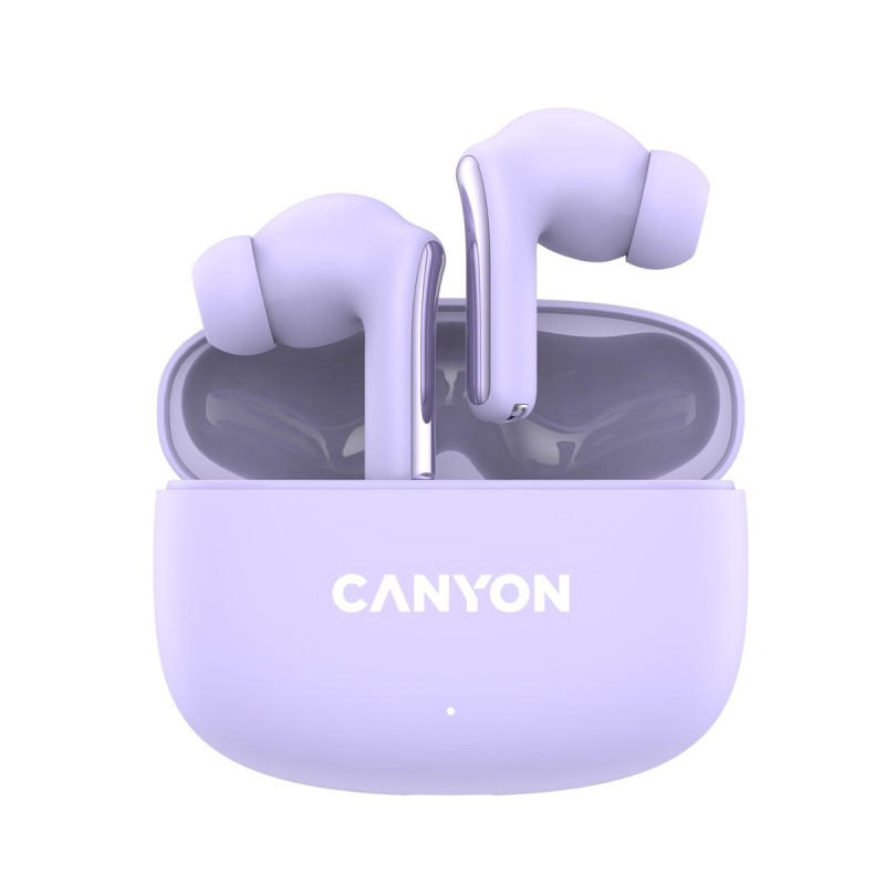 Bezdrátová stereo sluchátka True Wireless OnGo 9 fialová