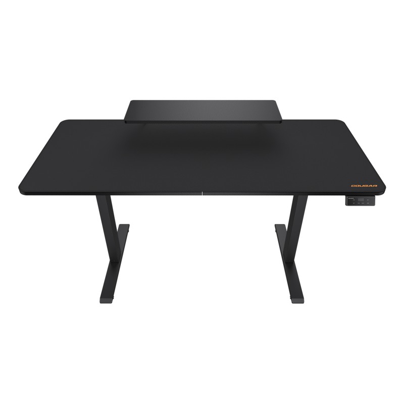COUGAR stůl E-STAR 140 electric 1400 x 600 x 15, 720-1170mm, carbon design, monitor stand, pad, paměť nastavení 2 módy