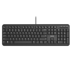 CANYON drátová klávesnice HKB-20, 105 kláves,tichá a tenká,velvet serie, CZ/SK layout, černá