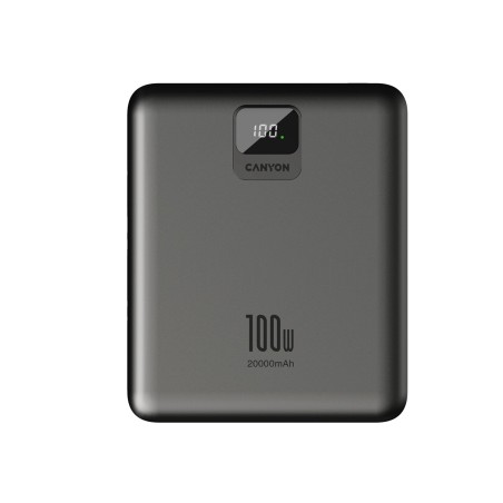 CANYON Power Bank PB-2008, 20000mAh, tmavě šedá