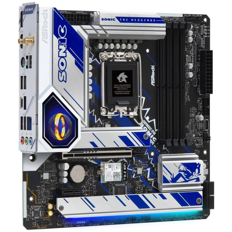 MB Asrock B760M PG SONIC WIFI /LGA1700/4xDDR5/M.2/W6E+BT5.3/HDMI/DP/eDP/mATX