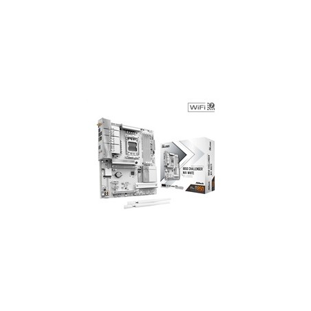 ASRock MB Sc AM5 B850M Challenger WiFi WHITE, AMD B850, 4xDDR5, 1xHDMI, WiFi, mATX