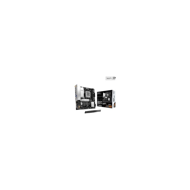 ASRock MB Sc AM5 B850M ROCK WIFI, AMD B850, 4xDDR5, 1xDP, 1xHDMI, WiFi, mATX