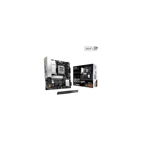 ASRock MB Sc AM5 B850M ROCK WIFI, AMD B850, 4xDDR5, 1xDP, 1xHDMI, WiFi, mATX