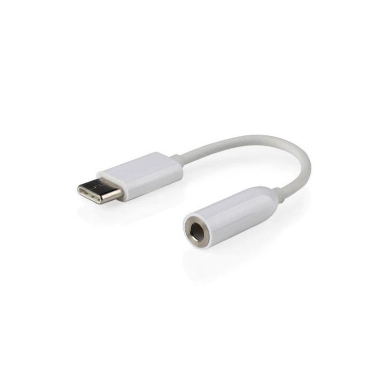 Gembird audio adaptér USB-C (F) na stereo 3.5 mm jack (M), 10cm kábel, biely