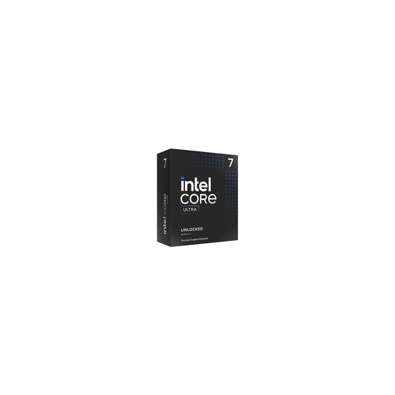 CPU INTEL Core Ultra 7 - 265KF, až 5.5GHz, 30MB L3, LGA1851, BOX (bez chladiče)
