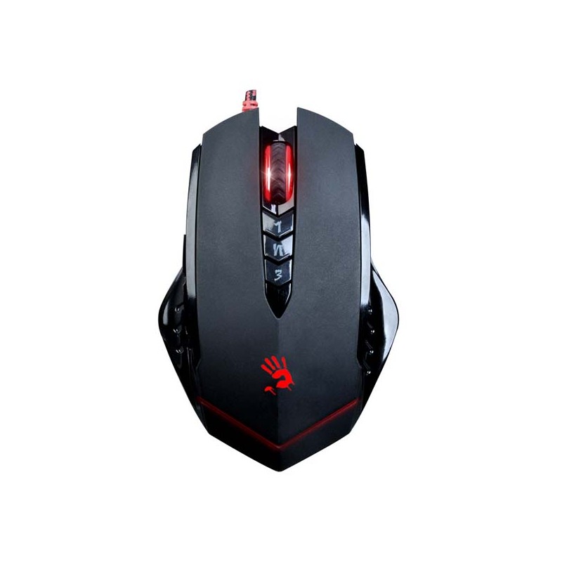 A4tech BLOODY V8 herní myš, až 3200DPI, V-Track technologie, 160KB paměť, USB, CORE 3, kovové podložky