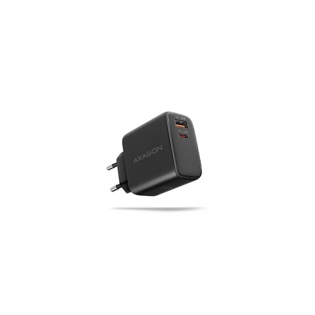 AXAGON ACU-PQ45 GaN nabíječka do sítě 45W, 2x port (USB-A + USB-C), PD3.0/PPS/QC4+/SFC 2.0/AFC/Apple
