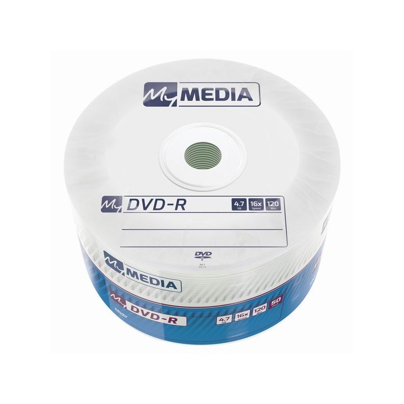 MyMedia DVD-R, 69200, 4.7GB, 16x, wrap, 50-pack, bez možnosti potisku, 12cm, pro archivaci dat