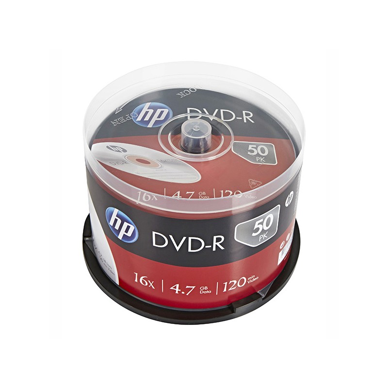 HP DVD-R, DME00025-3, 69316, 4.7GB, 16x, spindle, 50-pack, bez možnosti potisku, 12cm, pro archivaci dat