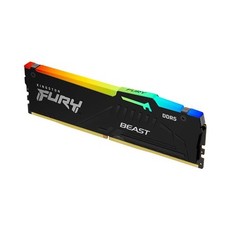Kingston FURY Beast/DDR5/64GB/5600MHz/CL40/4x16GB/RGB/Black